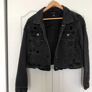 Crop jeans jacket